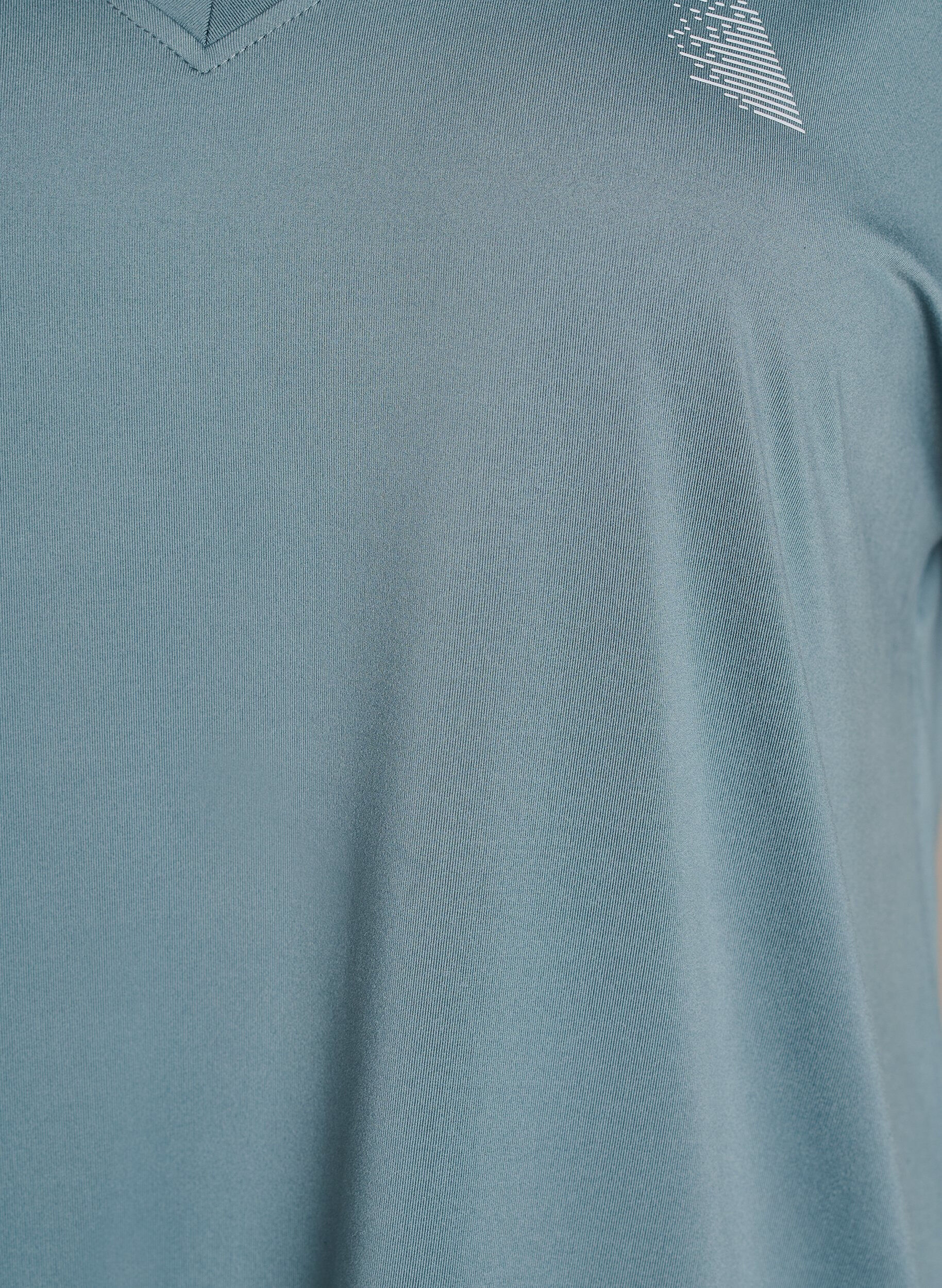 ZizziLosvallend trainings-T-shirt met V-hals, Grijs, Packshot image number 2