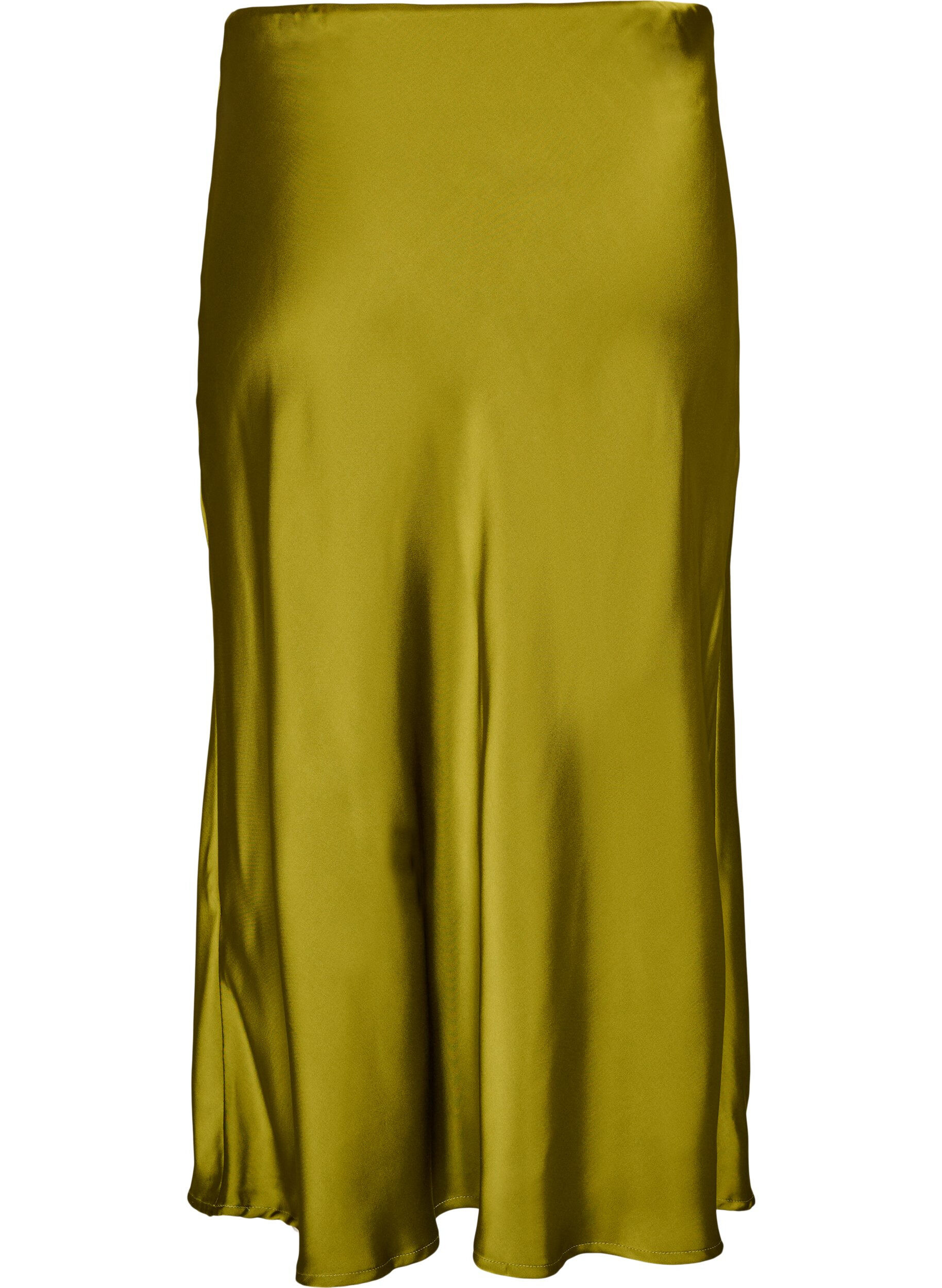 ZizziJupe midi en satin, Vert, Packshot image number 1