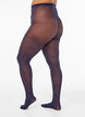 Panty van 50 denier met een bloemenpatroon, Blauw, Model image number 2