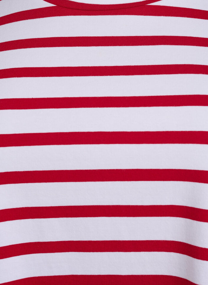 Gestreept T-shirt van biologisch katoen, Urban Red B.W.Stripe, Packshot
