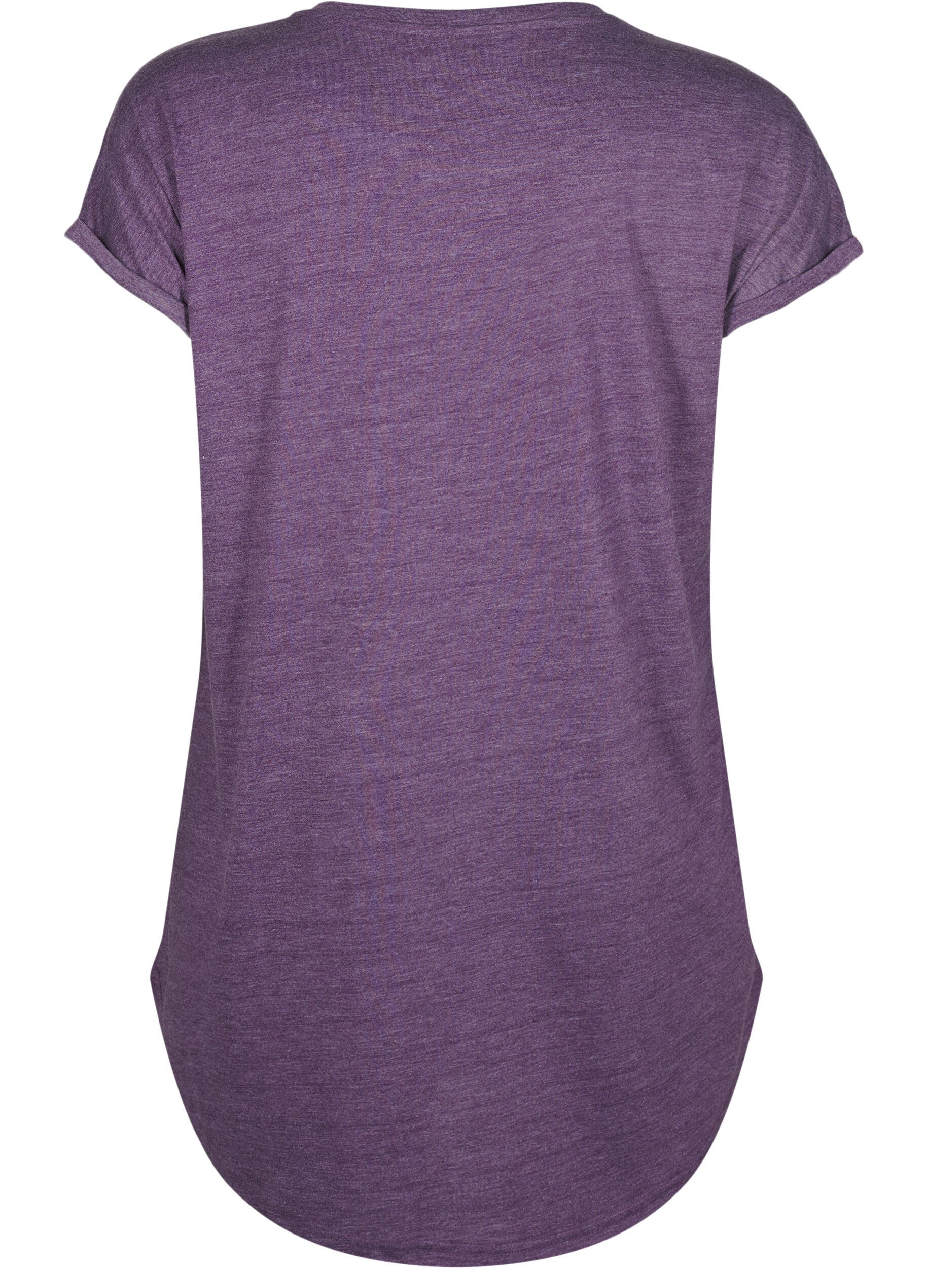 ZizziNachtjapon met korte mouwen en tekstopdruk, , Packshot image number 1