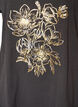 Katoenen T-shirt met goudkleurige folieprint, Grijs, Packshot image number 2