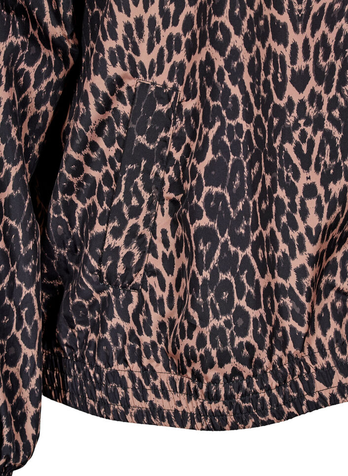 Sportjas met luipaard print en capuchon, Leo AOP, Packshot