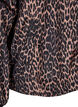 Sportjas met luipaard print en capuchon, Bruin, Packshot image number 3
