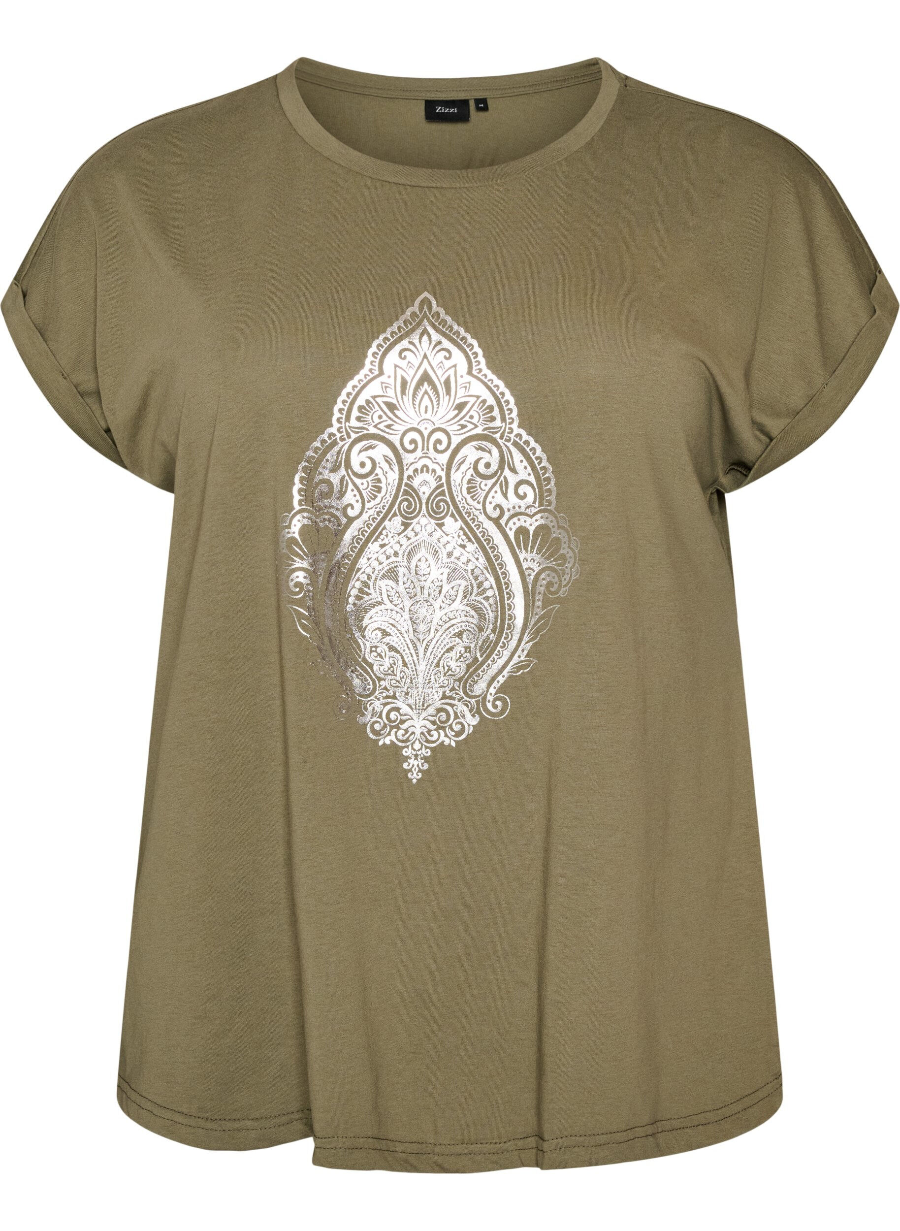 T-shirt met decoratieve print aan de voorkant