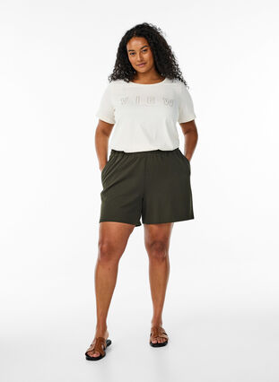 ZizziFLASH - T-shirt met motief, Tofu View, Model image number 2