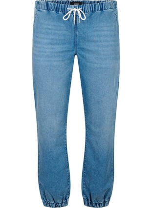 ZizziDenim joggers met zakken, Light Blue Denim, Packshot image number 0