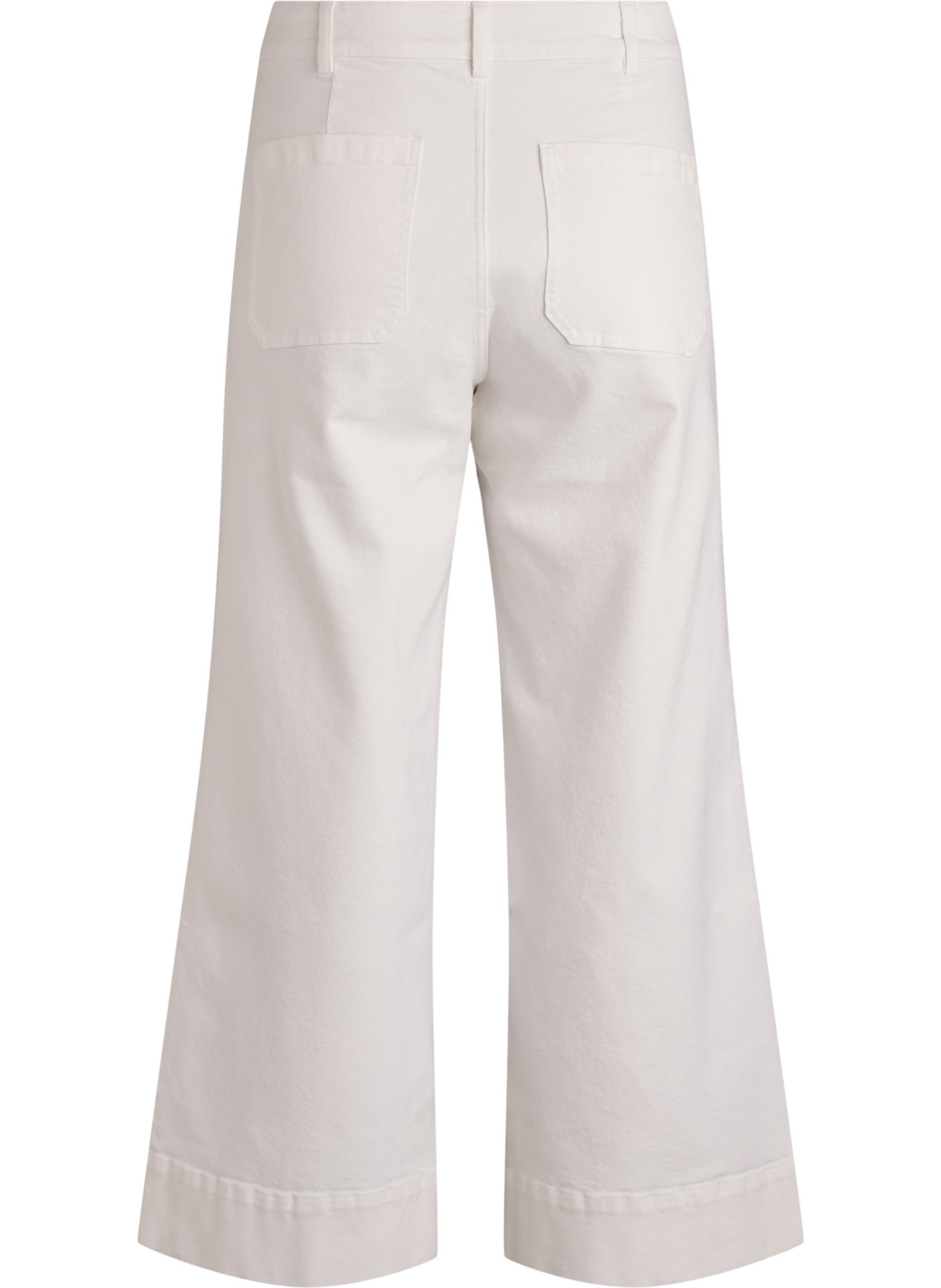 ZizziMyra high waist jeans met een wide fit, Wit, Packshot image number 1