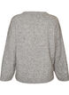 Losse gebreide blouse met alpaca en wol, Grijs, Packshot image number 1