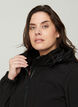 Softshell jas met capuchon, Zwart, Model image number 5