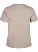 Basic katoenen T-shirt met ronde hals, Beige, Packshot image number 1