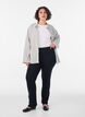 Flared jerseybroek, Zwart, Model image number 1