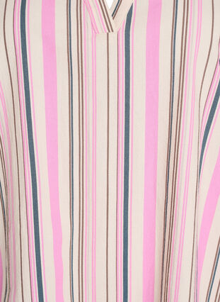 ZizziTunic met V-hals en ruchesdetails, Vanille, Packshot image number 2