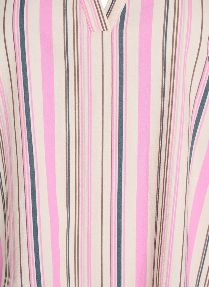 Tunic met V-hals en ruchesdetails, Vanille, Packshot image number 2