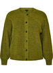 Vest van ribtricot met knopen, Groen, Packshot image number 0