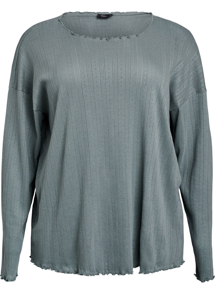 Nachtjapon in biologisch katoen, Groen, Packshot image number 0