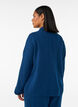 Chemise de nuit &agrave; manches longues en mousseline de coton, Bleu, Model image number 2