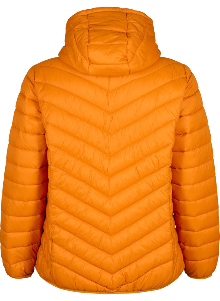 Lichtgewicht jas met capuchon, Oranje, Packshot image number 1