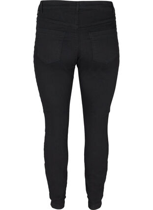 ZizziKatoenmix jeggings, Zwart, Packshot image number 1