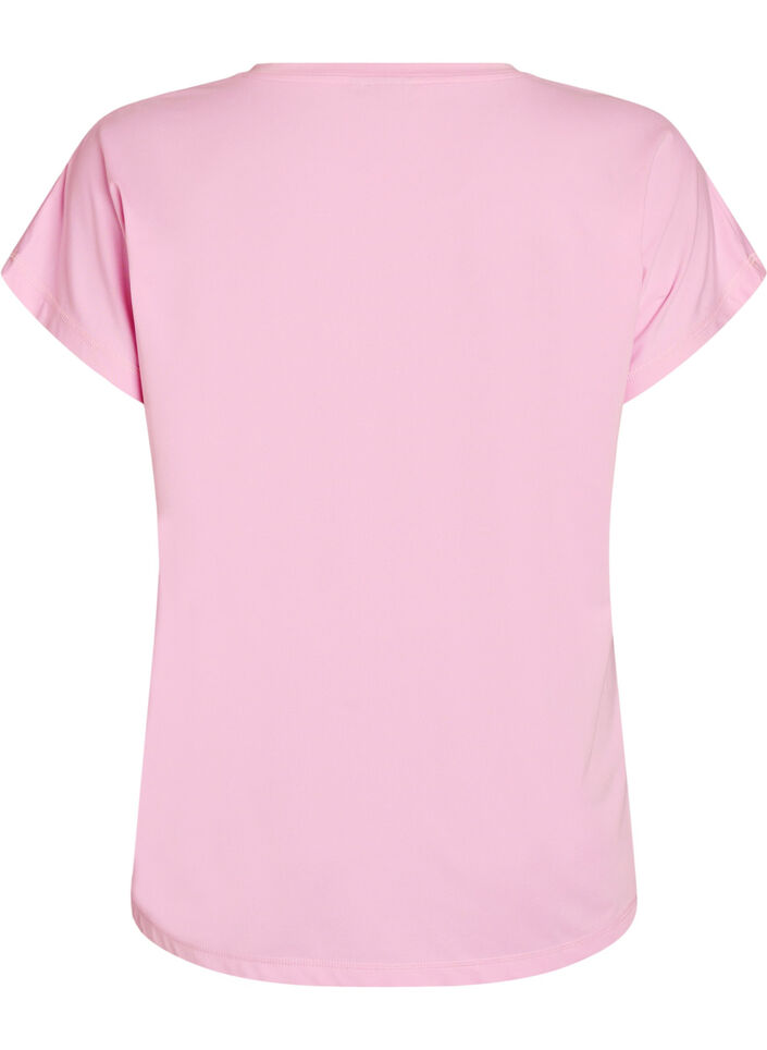 Effen gekleurd trainingsshirt, Roze, Packshot image number 1
