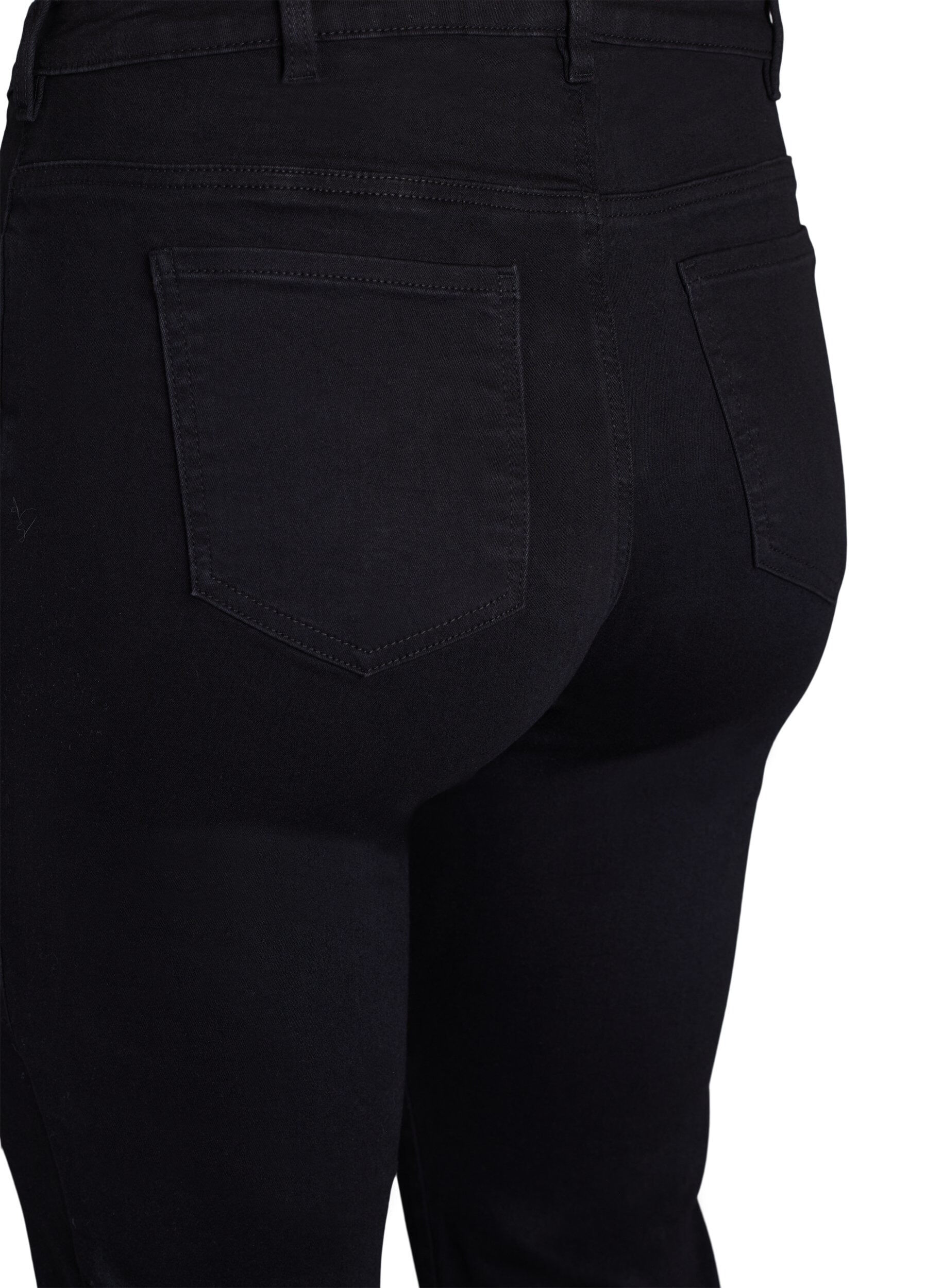 ZizziStrakke pasvorm jeans met een normale taille, Black, Packshot image number 3