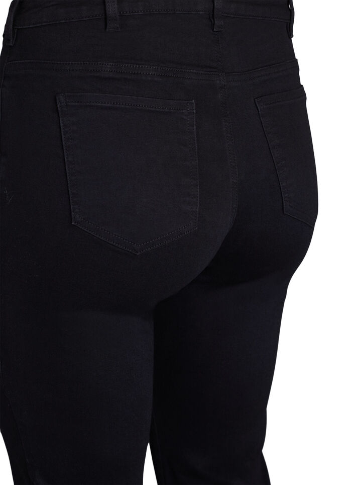 Strakke pasvorm jeans met een normale taille, Black, Packshot image number 3