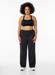 Stijlvolle workout broek met een lichte flare, Zwart, Model image number 1
