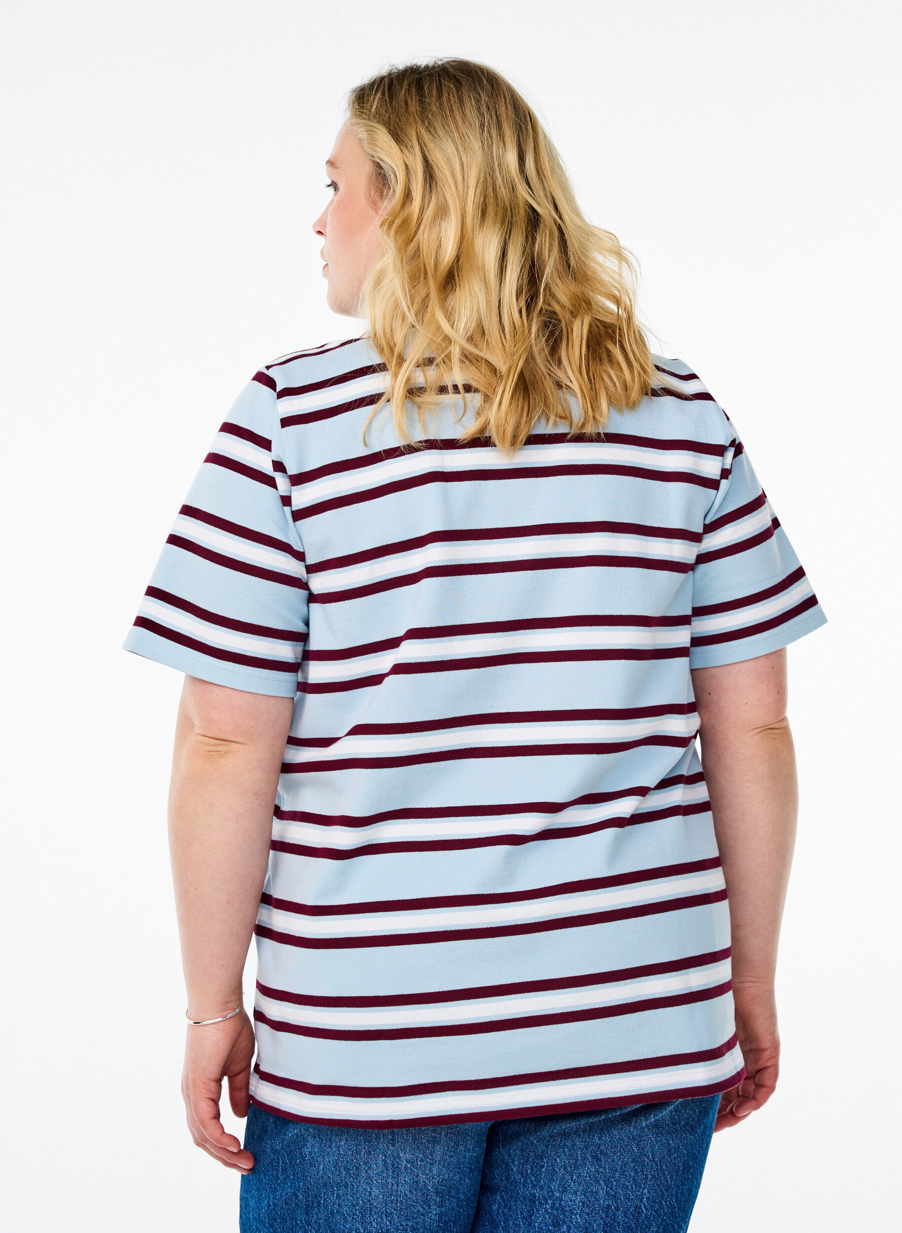 ZizziPoloshirt met korte mouwen, Blauw, Model image number 2