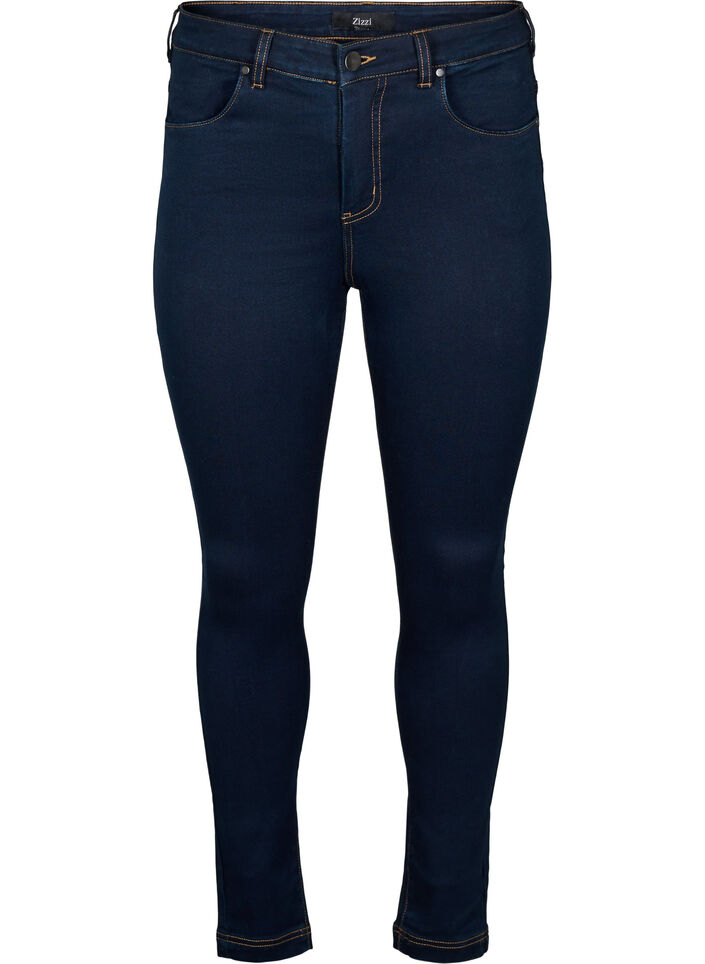 Super slim Amy jeans met hoge taille, Unwashed, Packshot image number 0