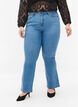 Ellen bootcut jeans met hoge taille, Blauw, Model image number 3