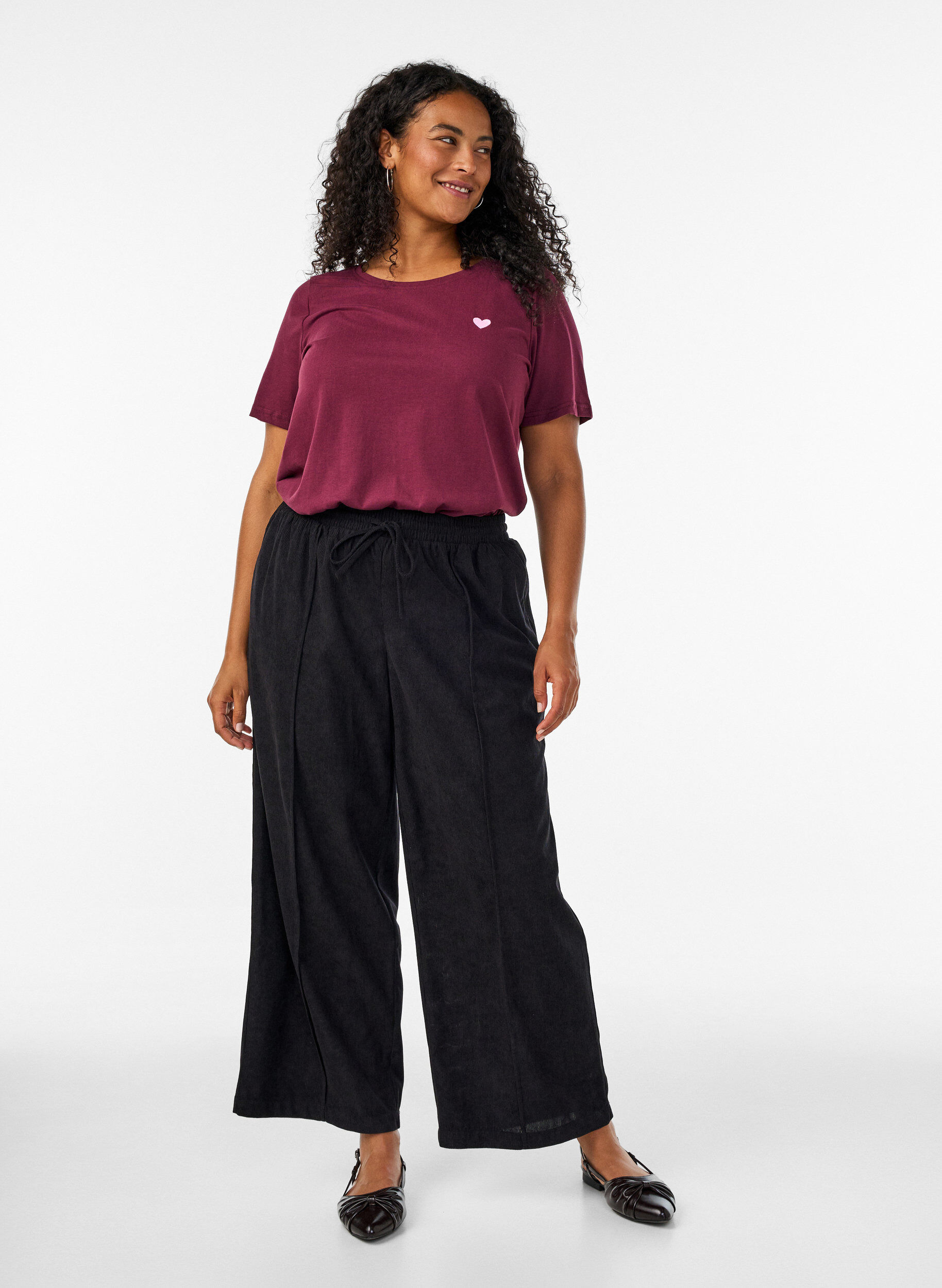 ZizziT-shirt met print, Rood, Model image number 1
