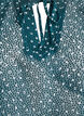 Chiffon blouse met ruchesdetails en kleine stippen, Groen, Packshot image number 2