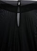 Getailleerde blouse van mesh met lange mouwen, Zwart, Packshot image number 2