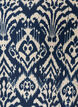 Blouse van viscose met patroon en 3/4-mouwen, Blauw, Packshot image number 2
