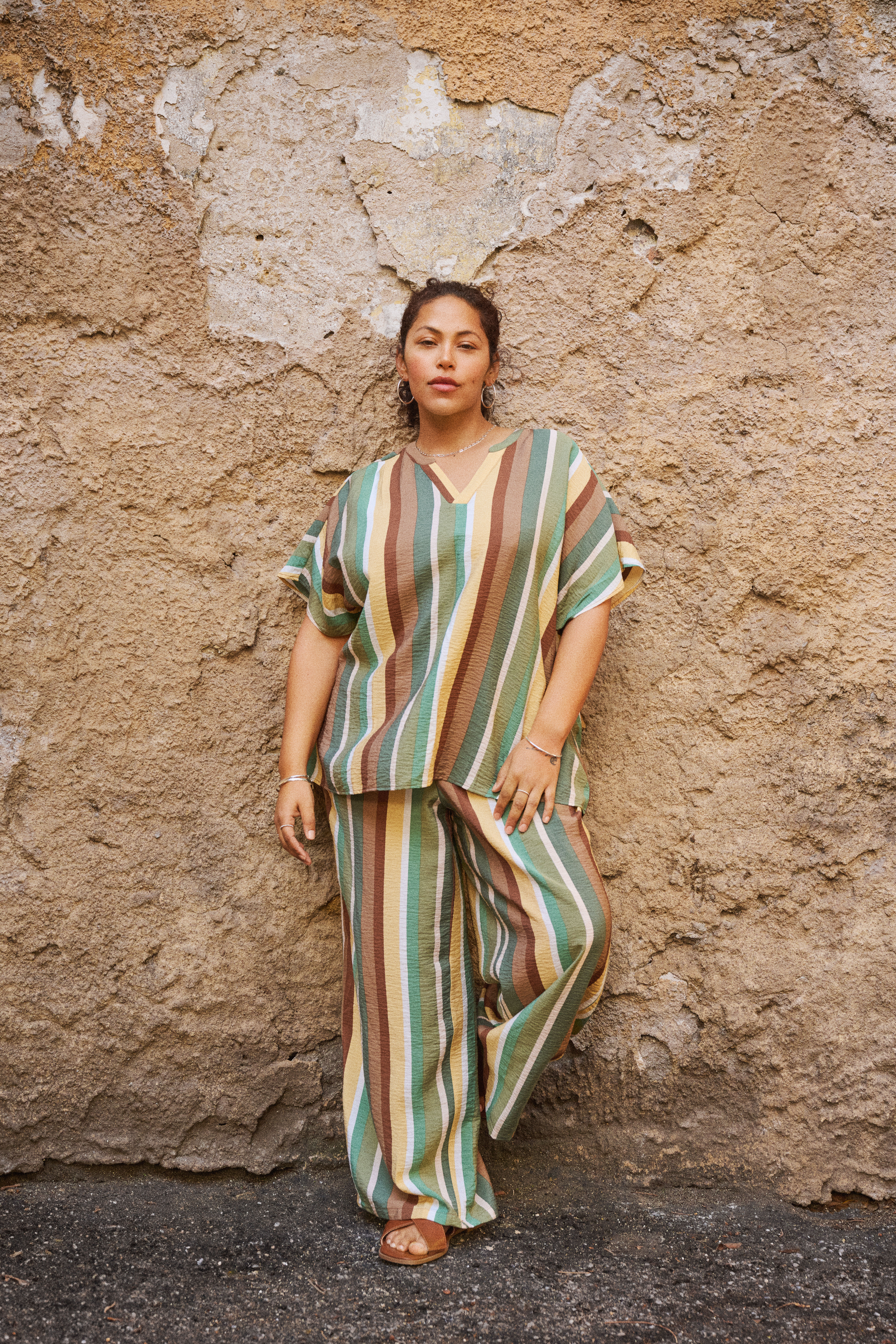 Gestreepte set, , Model