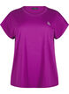 Effen gekleurd T-shirt voor sporten, Paars, Packshot image number 0