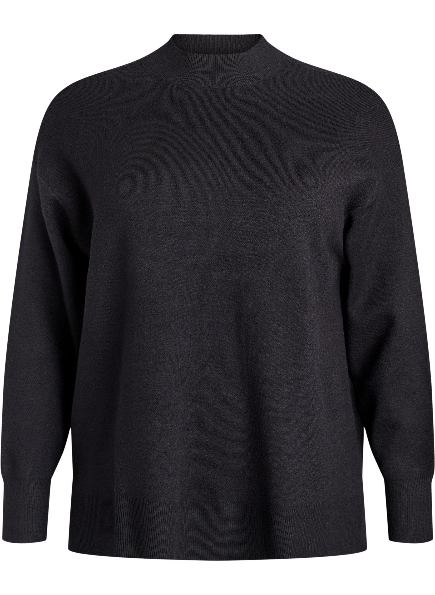 Gebreide blouse met hoge hals