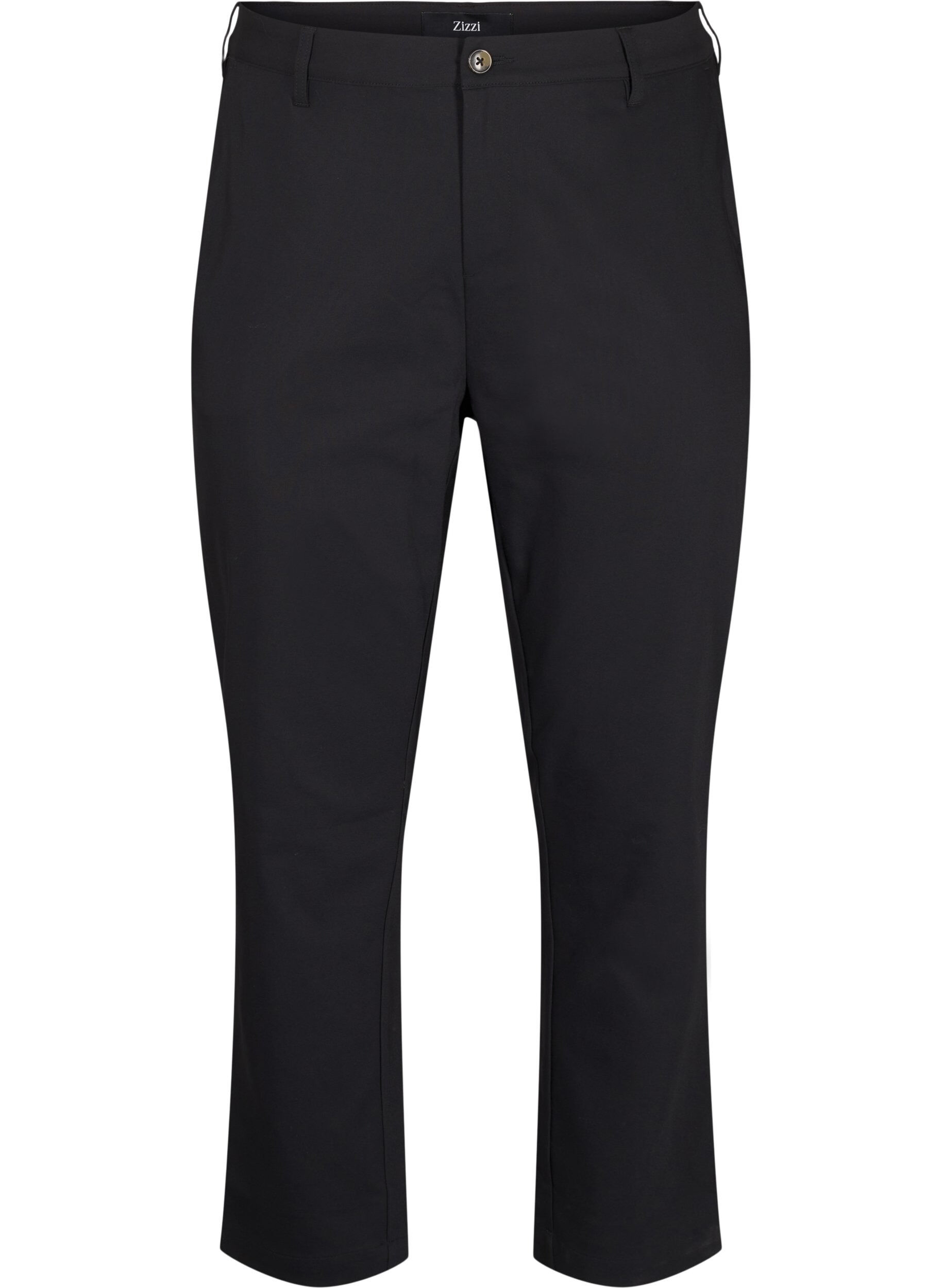 Broek met hoge taille en rechte pijpen