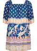 Strandjurk in viscose met print, Blauw, Packshot image number 0