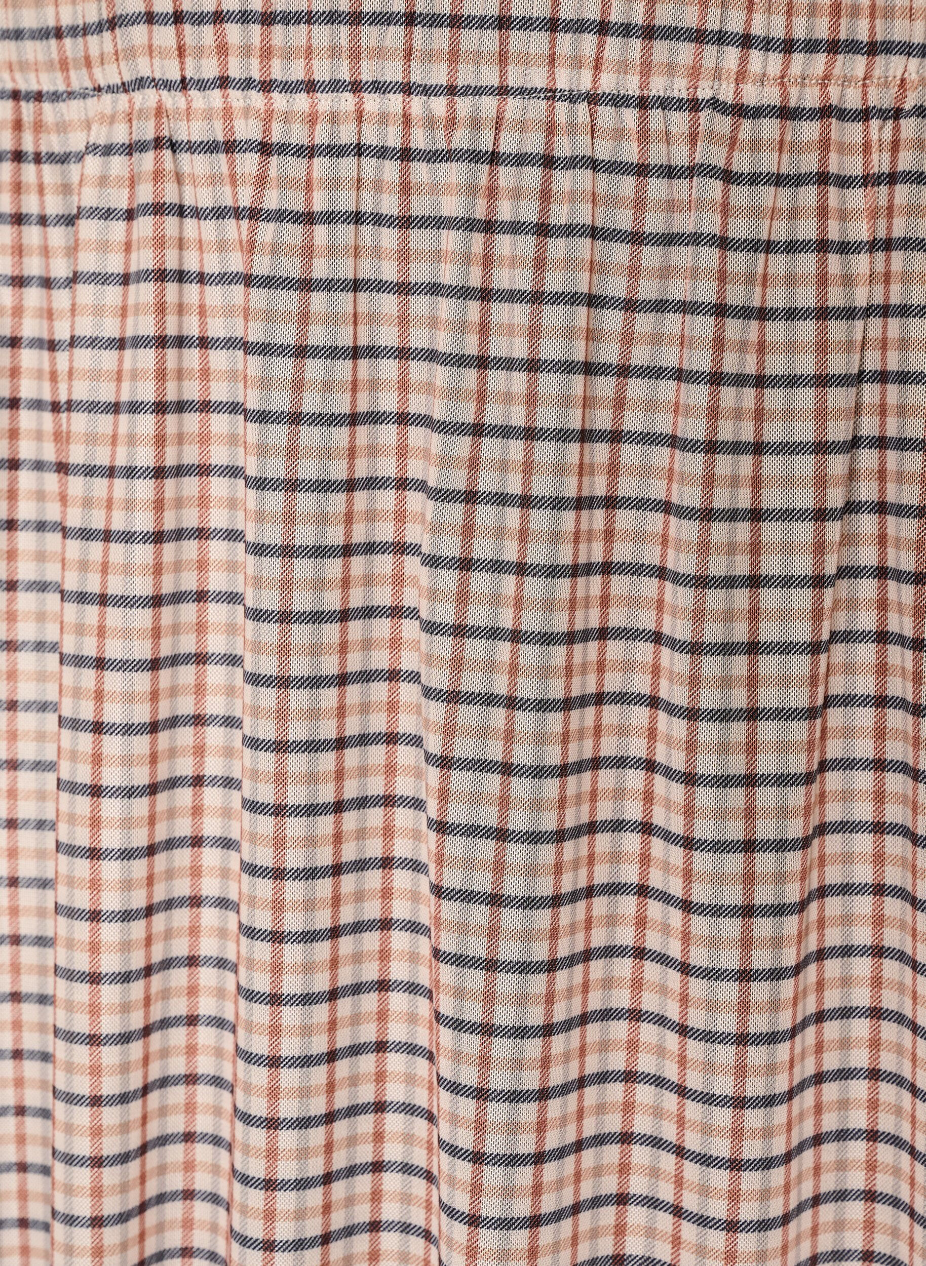 ZizziJupe midi en maille &agrave; carreaux, Beige, Packshot image number 2
