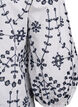 Blouse met 3/4 mouwen en contrasterende broderie anglaise, Wit, Packshot image number 3