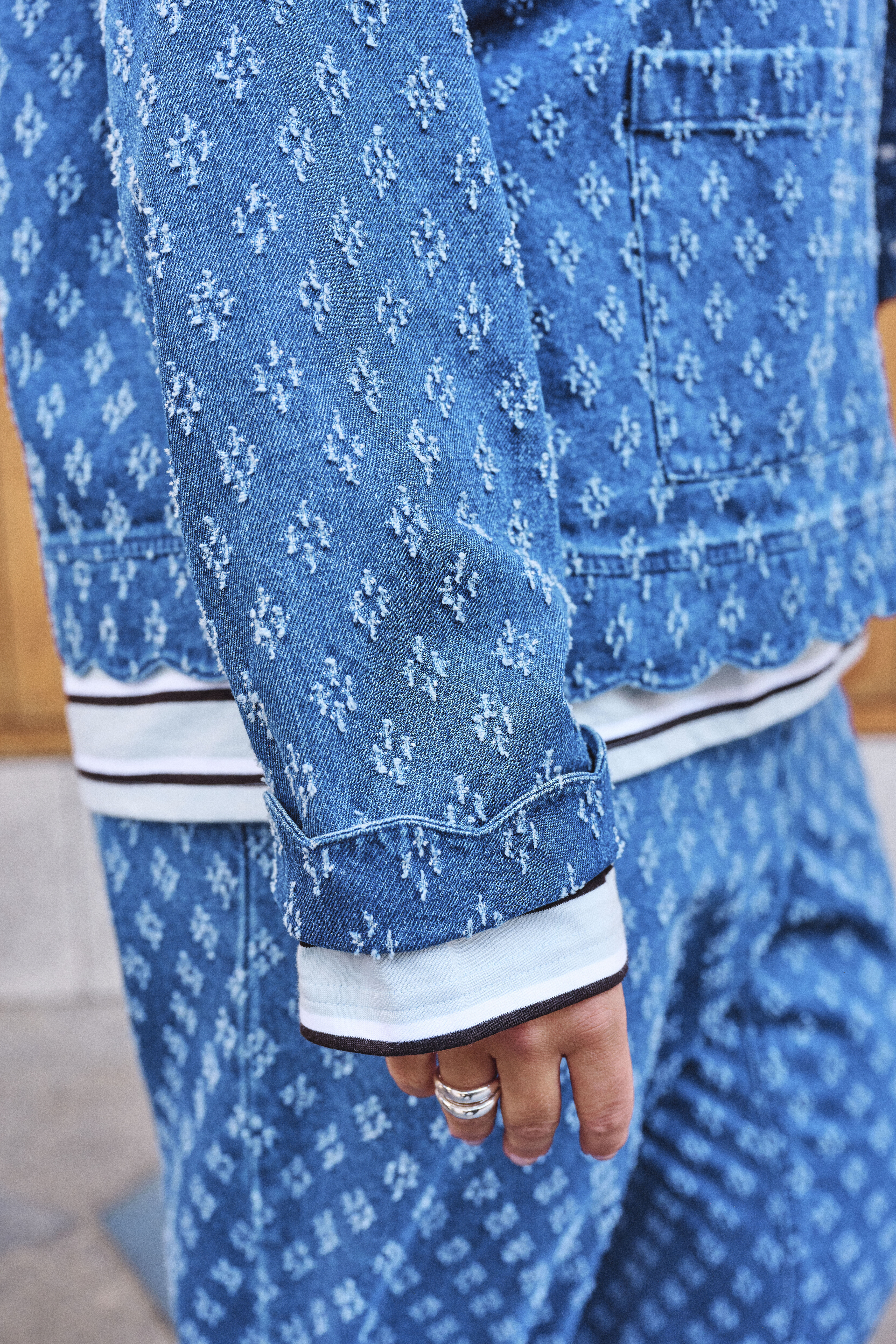 ZizziOntspannen blauwe denimstijl, , Model