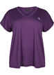 Losvallend trainings-T-shirt met V-hals, Paars, Packshot image number 0