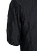 Blouse met textuur en 3/4 mouwen, Zwart, Packshot image number 3
