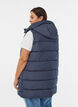 Lange vest met capuchon en zakken, Blauw, Model image number 2