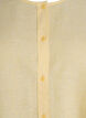 Shirtblouse in linnen en viscose met 3/4-mouwen, Geel, Packshot image number 2