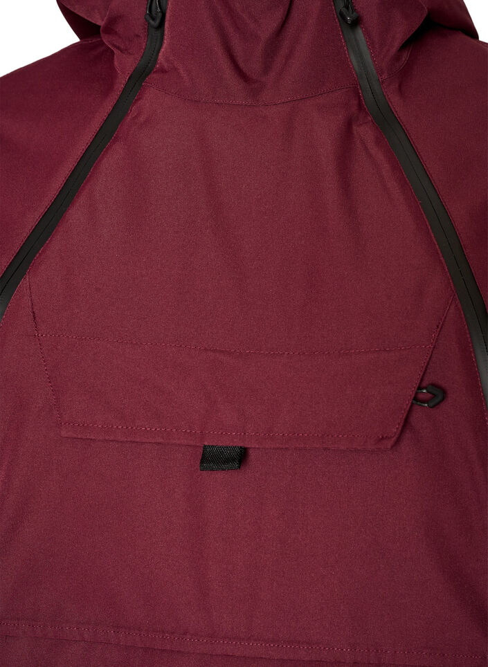 Functionele ski-anorak met capuchon, Rood, Packshot image number 2