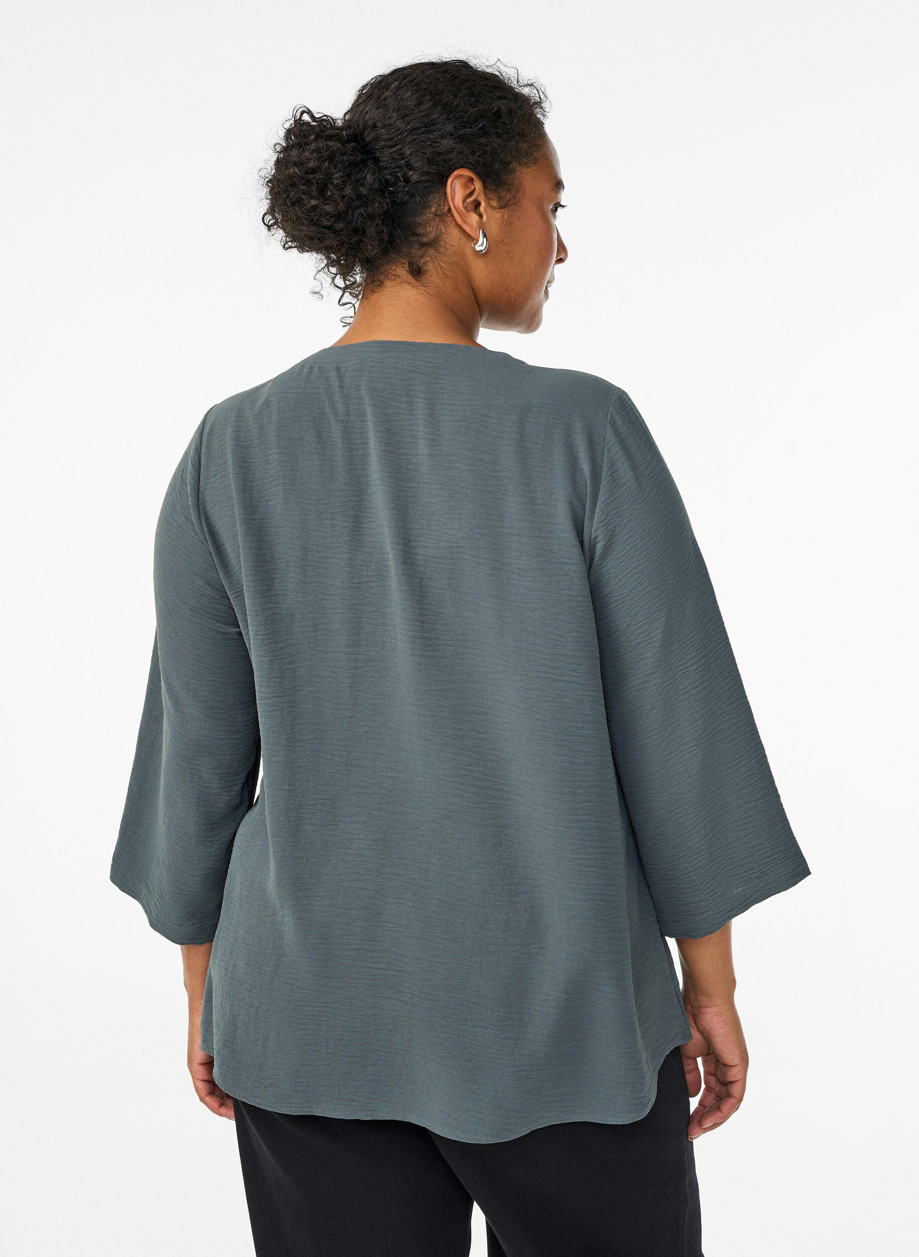 ZizziBlouse met 3/4 mouwen, Groen, Model image number 2