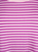 T-shirt met TENCEL&trade; Lyocell en strepen, Paars, Packshot image number 2
