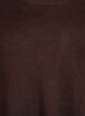Gebreide blouse met knoopsluiting aan de zijkant, Bruin, Packshot image number 2